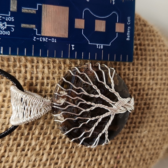 Hand Crafted Stick Agate Tree of Life Pendant #188 NWOT - Picture 2 of 9